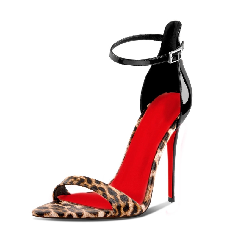Leopard Print Heels - Sepatu Hak Tinggi Wanita Motif Leopard