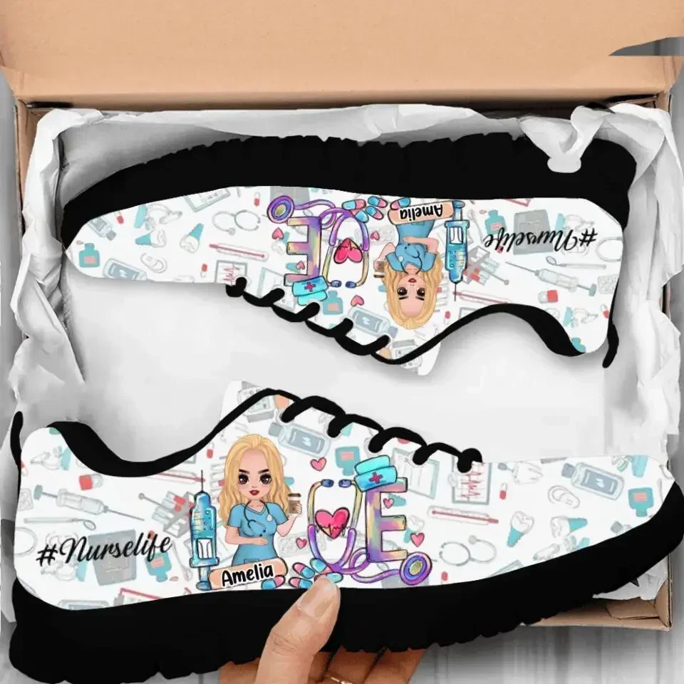 Women'S Shoes Nursing - Sepatu Flat Perawat Kawaii Sepatu Kets