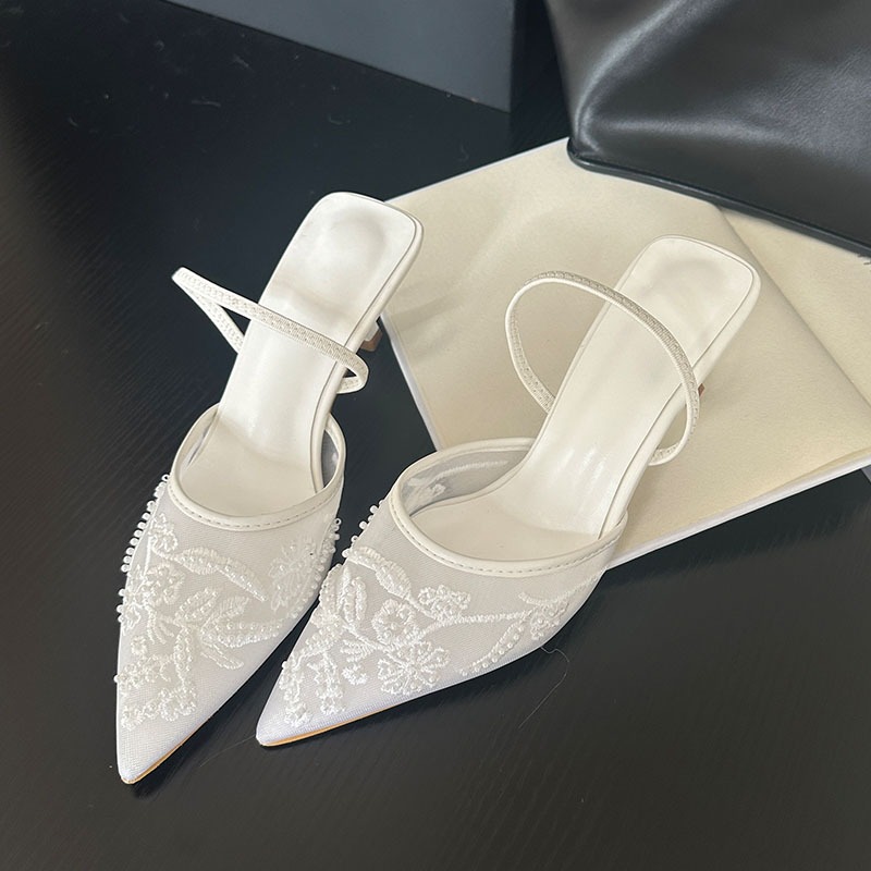 Women Shoes Branded - Sandal Slingback Elegan 2026 Wanita Hak