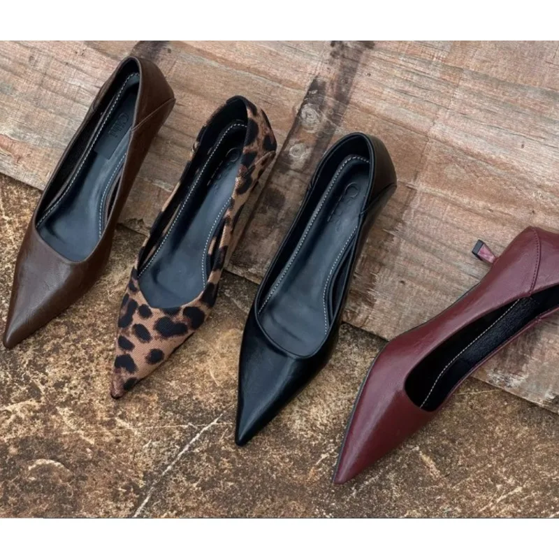 Slingback Pumps Women - 2024 wanita seksi High Heels Burgundy