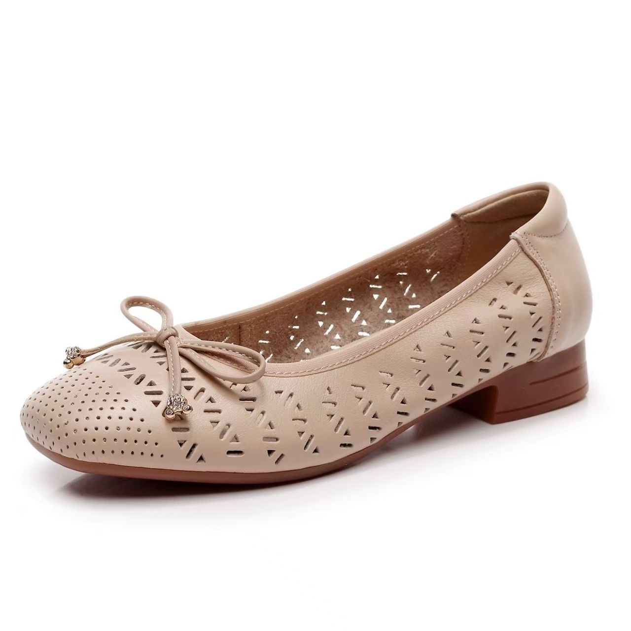 Women Shoes Sandals - Sepatu Wanita Kulit Asli Model Bowknot