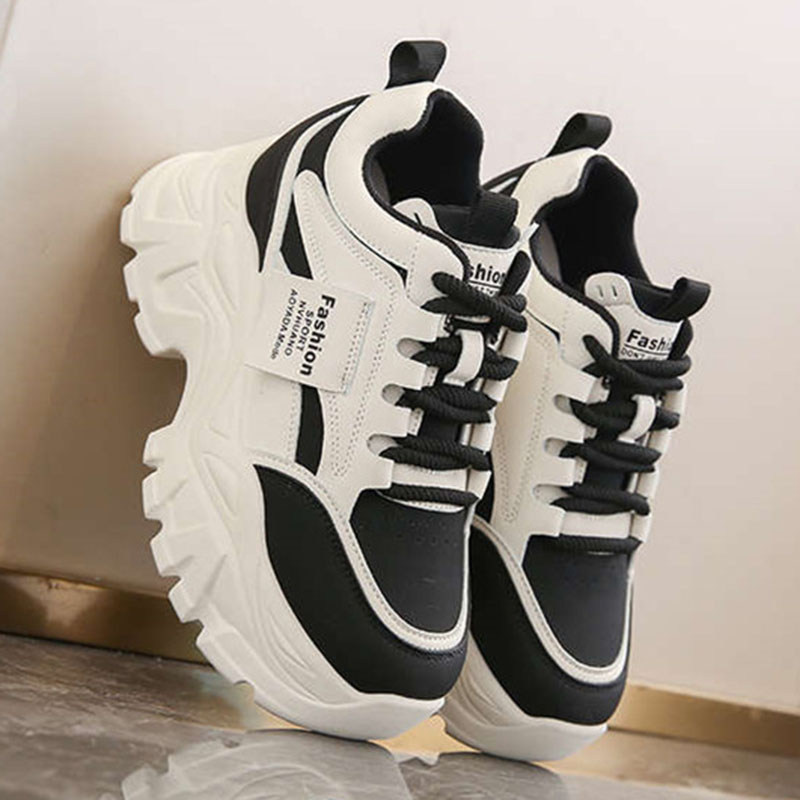 Mesh Sneaker Women - Sepatu Sneakers Platform Fashion Terbaru Penambah