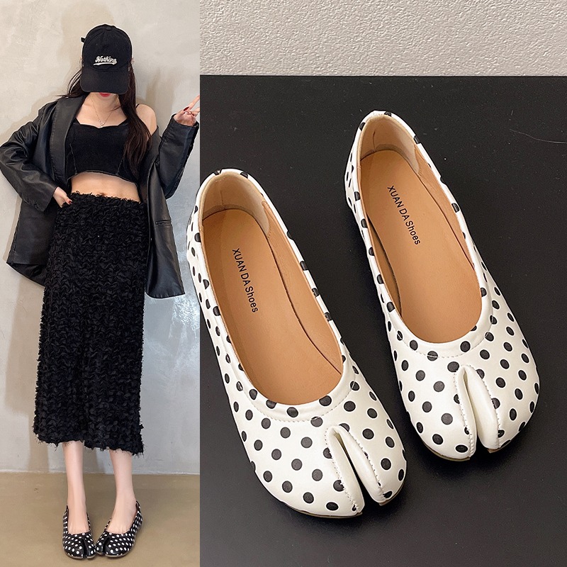 Women'S Shoes For Standing All Day - Sepatu Slip On Polka Dot Wanita