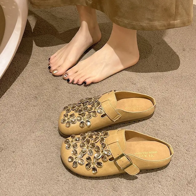 Women'S Shoes Clogs - Sepatu Clog Wanita Motif Bunga dengan