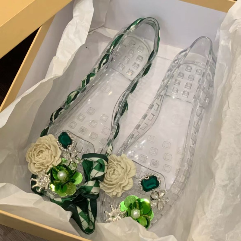 Women Shoes Sandals - Sandal Ujung Terbuka Ujung Persegi Gaya
