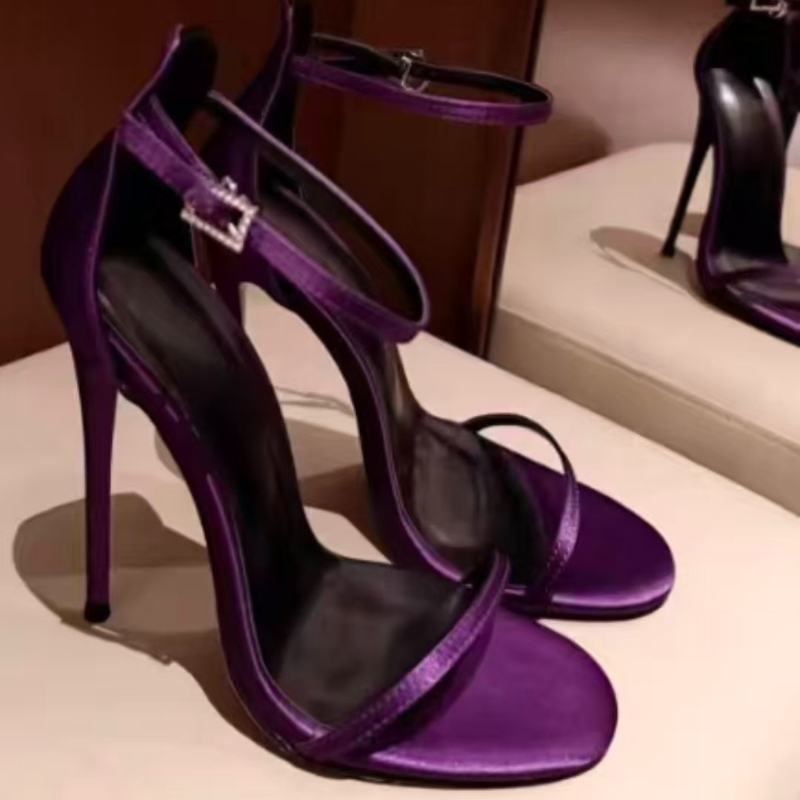 Leopard Print Heels - Sandal Stiletto Wanita Seksi Model Terbuka