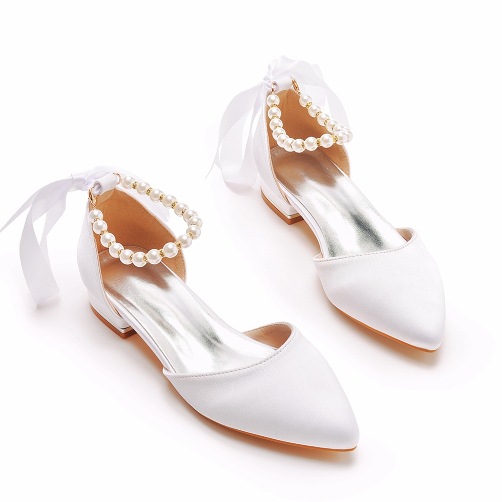 Women Shoes Sandals - Sepatu Pernikahan Pengantin Wanita Hak Datar