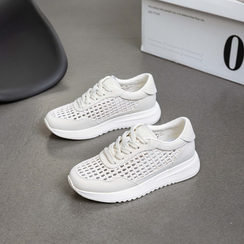 Sepatu Kulit Jaring Putih Wani - Mesh Sneaker Women ulasan dan harga