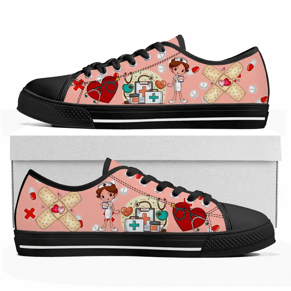 Sepatu Kets Rendah Motif Kartu - Women'S Shoes Nursing ulasan dan harga