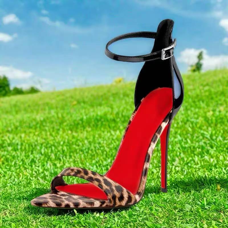 Sepatu Hak Tinggi Wanita Motif - Leopard Print Heels ulasan dan harga