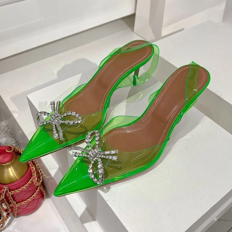Sandal Hak Tinggi Tipis PVC Be - Clear Strap Heel ulasan dan harga