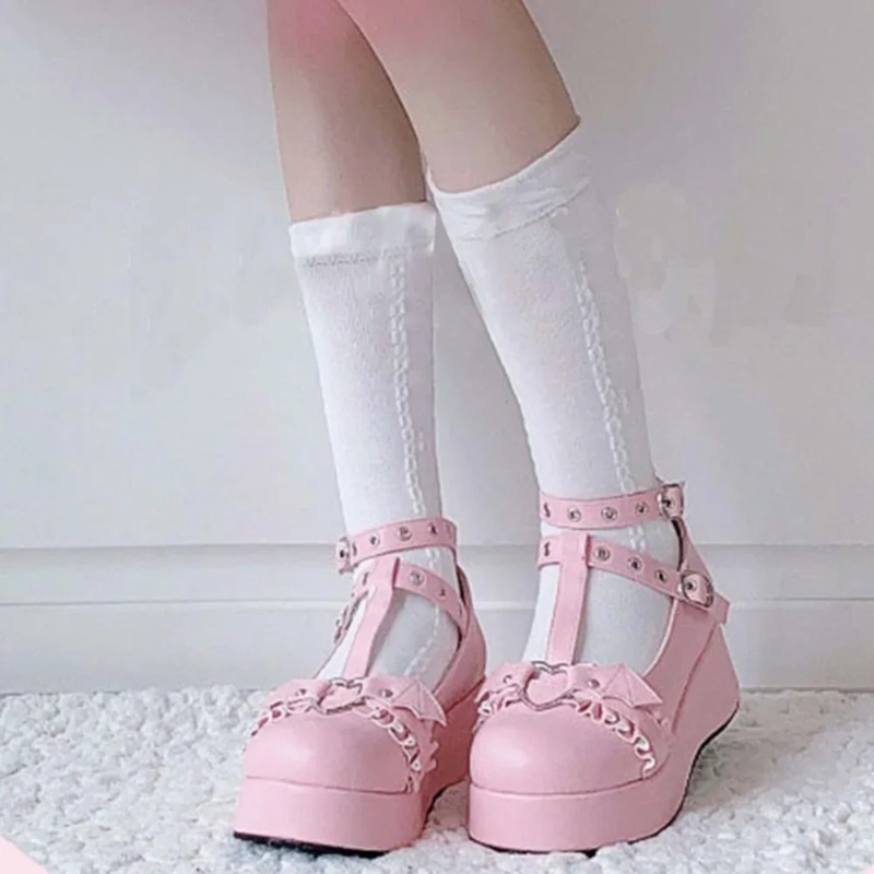 Sepatu Mary Janes Wedges Gespe - Slingback Pumps Women ulasan dan harga