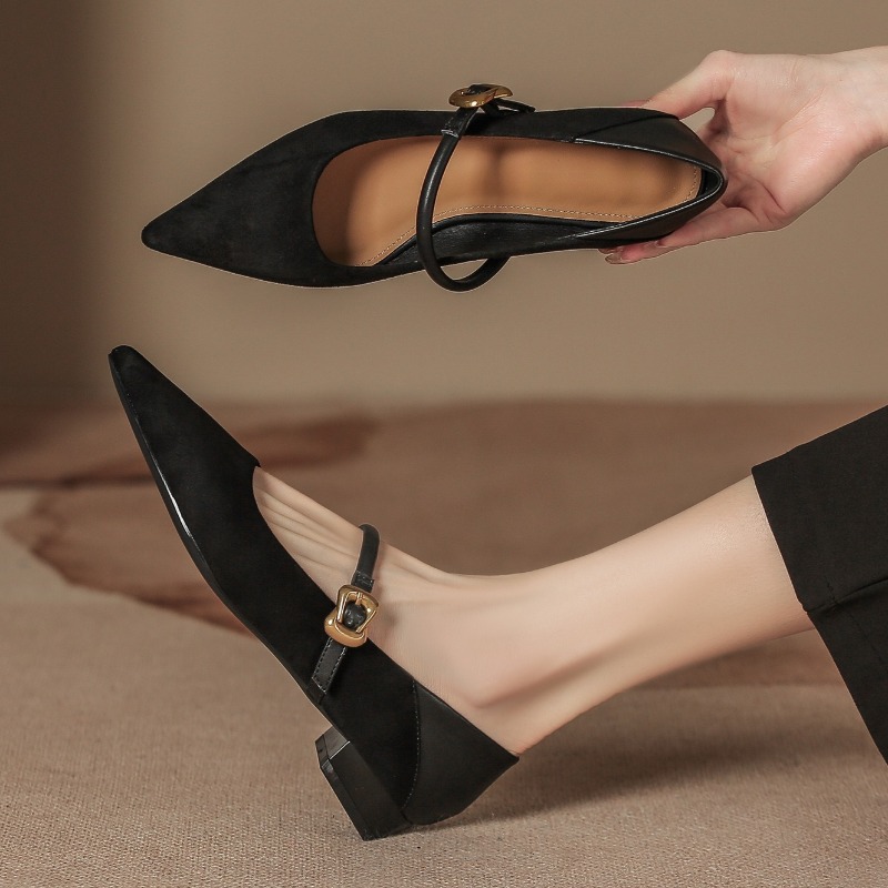 Sepatu Mary Jane Wanita Ujung  - Women Shoes Elegant ulasan dan harga