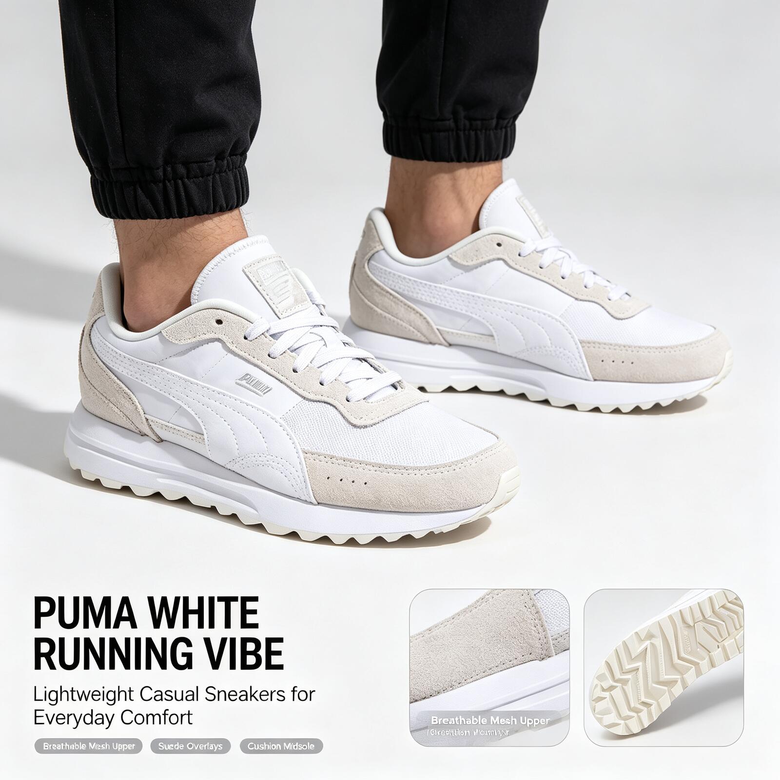 Sepatu Lari Ringan Putih Puma  - Women'S Shoes Puma Sneakers ulasan dan harga