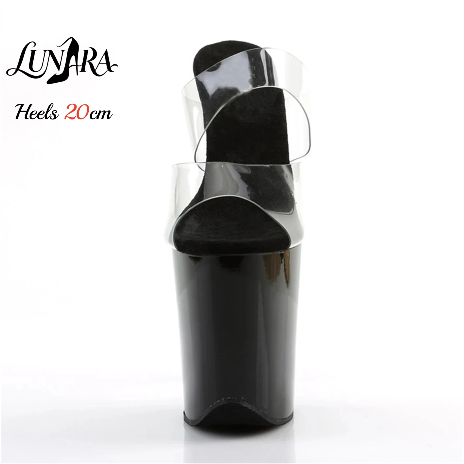Sandal Hak Tinggi Ultra Tinggi - Clear Strap Heel ulasan dan harga