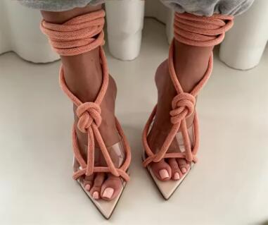 Sandal Stiletto Tali PVC Trans - Clear Strap Heel ulasan dan harga