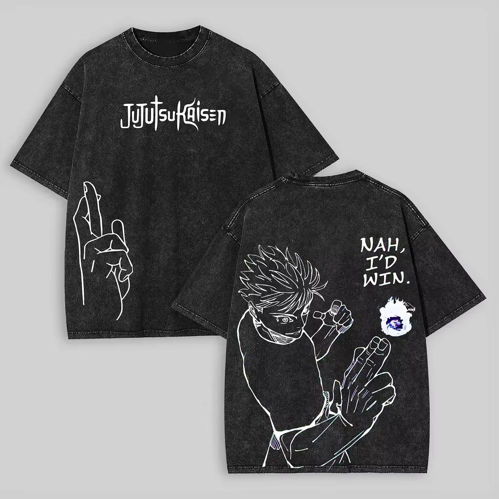 Kaos Vintage Washed Jujutsu Ka - Women'S Shoes For Crews ulasan dan harga