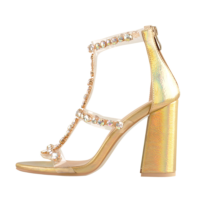 Onlymaker Sandal Gladiator Ber - Clear Strap Heel ulasan dan harga