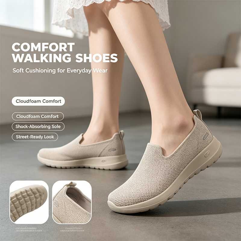 Sepatu Slip-On Wanita Skechers - Women Shoes Zoom ulasan dan harga