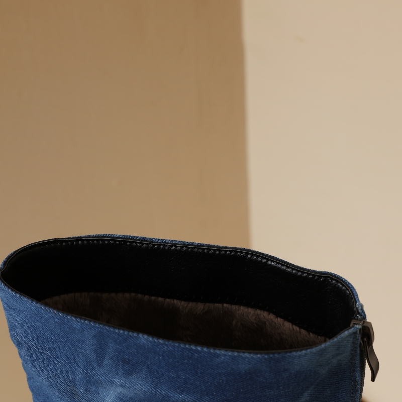 Sepatu bot pendek Jeans biru w - Women Shoes Jeans ulasan dan harga