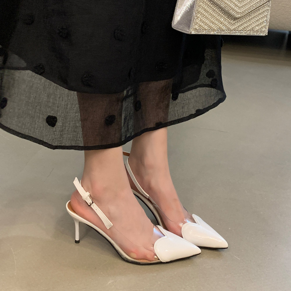 Purcoral 2026 Sepatu Slingback - Clear Strap Heel ulasan dan harga