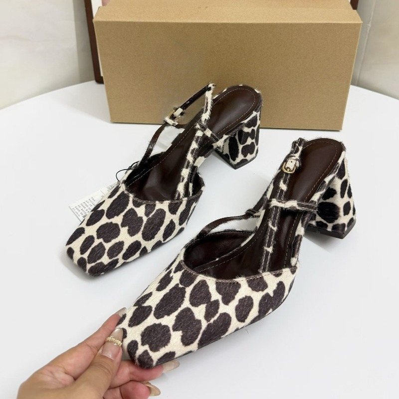 Sepatu hak wanita vintage moti - Leopard Print Heels ulasan dan harga