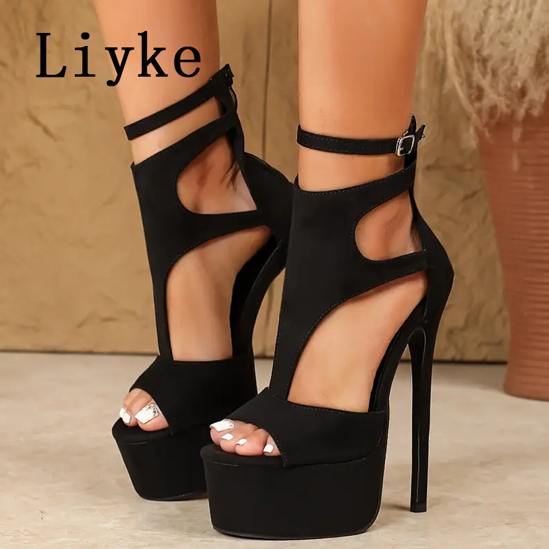 Sepatu Sandal Platform Hak Tin - Leopard Print Heels ulasan dan harga