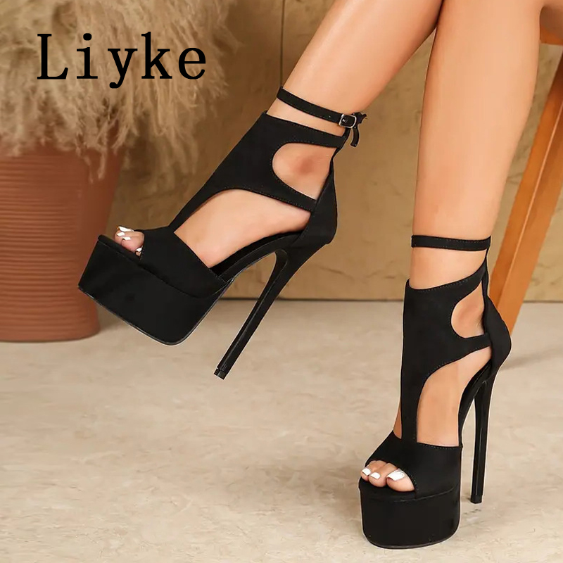 Sepatu Sandal Platform Hak Tin - Leopard Print Heels ulasan dan harga