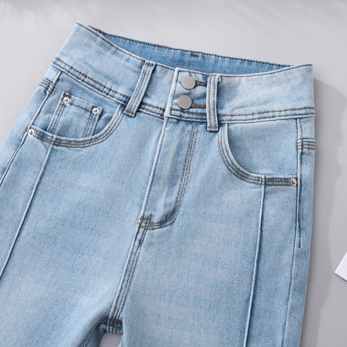 Celana Flare Biru Muda Wanita  - Women Shoes Jeans ulasan dan harga