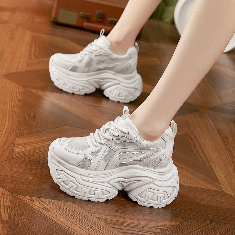 Sepatu Sneakers Platform Tebal - Mesh Sneaker Women ulasan dan harga